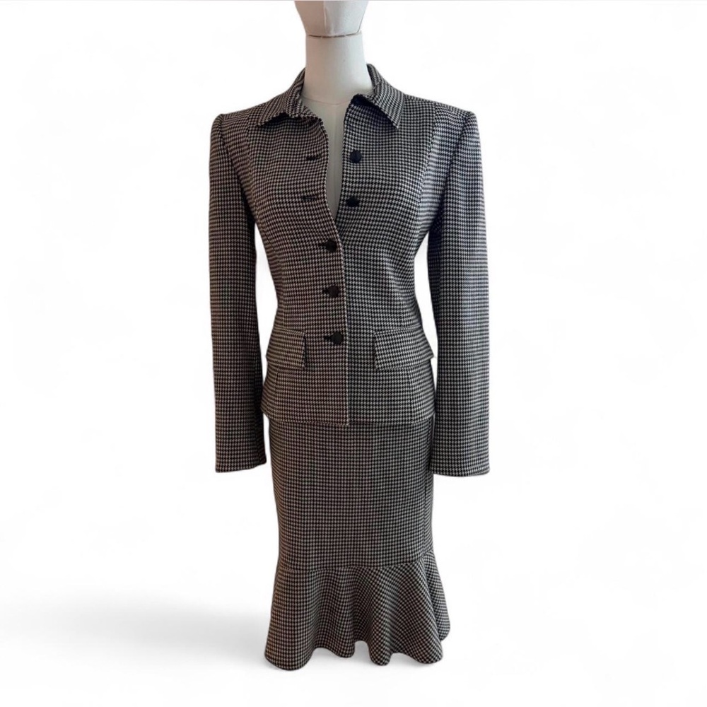 Archival Les Copains Italian Luxury Skirt Suit Set | Size IT 40 | Made in Italy